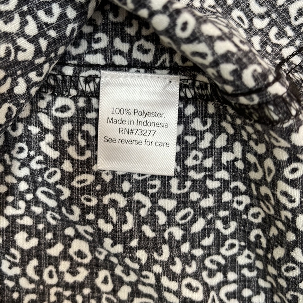 Nine West Loose Fitting Black White Blouse - S - Picture 7 of 7